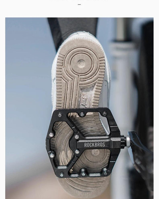 ROCKBROS ROAD TO SKY Cycling Pedals CNC Aluminum Alloy 3 Bearings Structure MTB Bike Pedals High Quality Bike Pedals Accessories