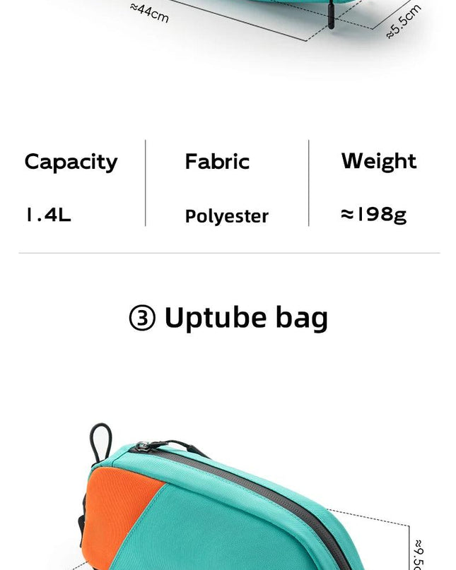 ROCKBROS Bicycle Bag Set Waterproof Combo Bag Front Bag Triangle Tube Bag Polyester Portable Bottle Bag Long-Distance Travel Bag