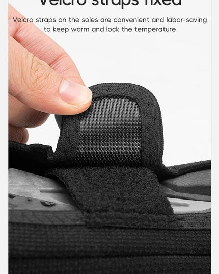 ROCKBROS Winter Cycling Shoe Covers Warm Thermal  Shoes Covers Windproof MTB Road Bike Racing Shoe Covers With YKK Zipper