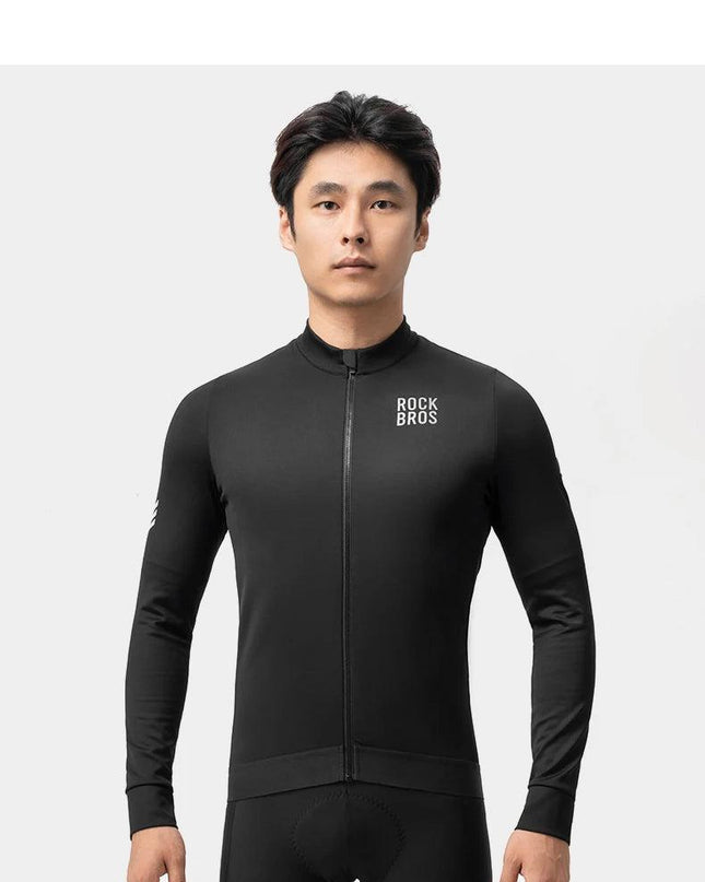 ROCKBROS Winter Cycling Jacket Fleece Warm Winter Thickened Long Sleeved Trousers Suit Cycling Outdoor Sportswear Ciclismo