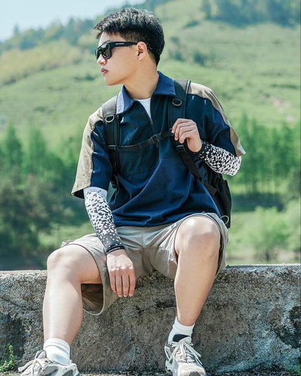 ROCKBROS Ice Silk Bicycle Sleeves Anti-UV Sunscreen Running Cycling Sleeve Fishing Bicycle Outdoor Breathable Unisex Arm Cover