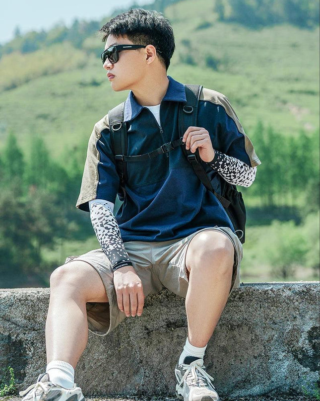 ROCKBROS Ice Silk Bicycle Sleeves Anti-UV Sunscreen Running Cycling Sleeve Fishing Bicycle Outdoor Breathable Unisex Arm Cover