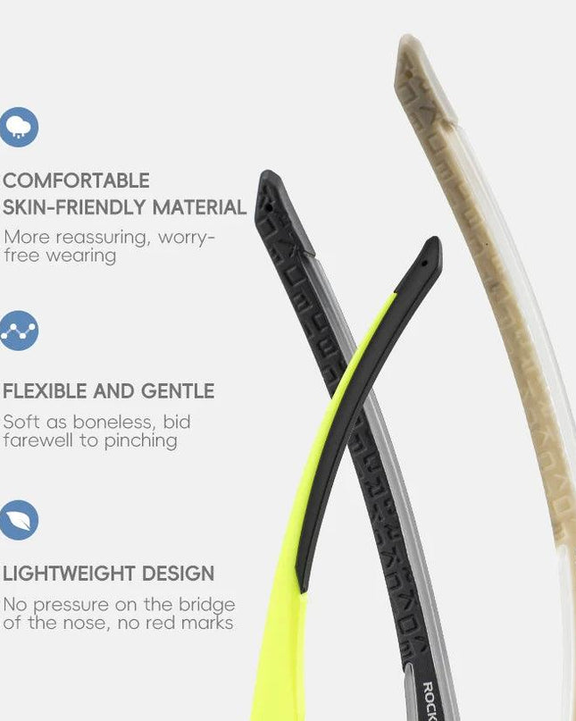 ROCKBROS Cycling Glasses Lightweight Frameless Bike Glasses High-Definition Lenses Road Bicycle Protection Goggles Sport Eyewear