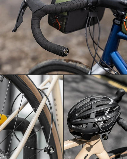 ROCKBROS ROAD TO SKY Concealed Handle Cable Lock Portable Anti-Theft Steel Bicycle Security Lock Equipment Bike Accessories