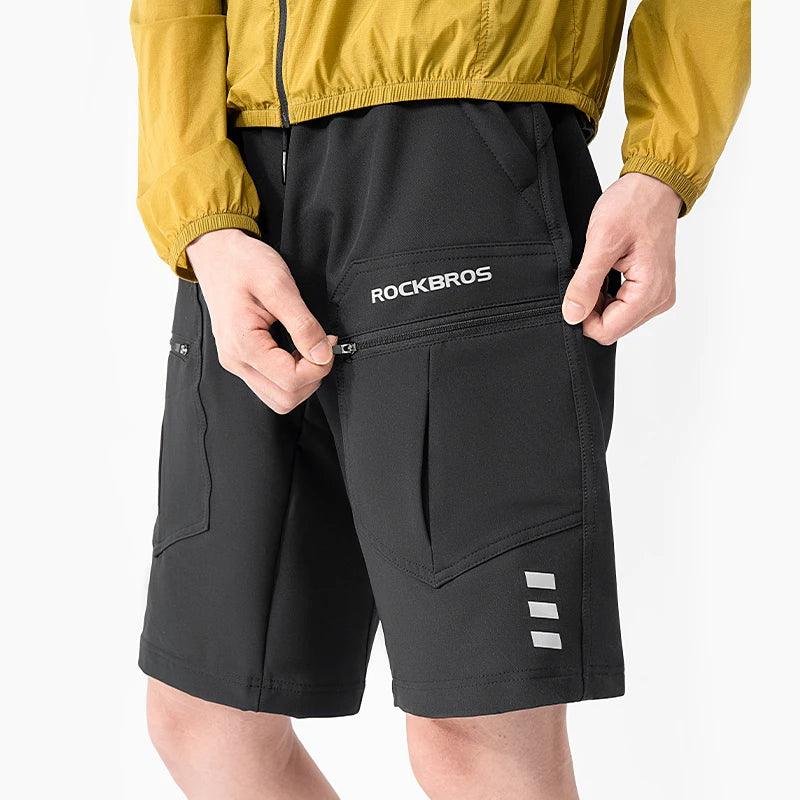 ROCKBROS Cycling Shorts Separable Underwear Shorts MTB Sports Casual Pants Bike Shorts Fitness Breathable Outdoor Ciclismo Pants