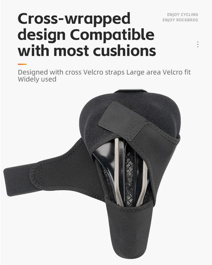 ROCKBROS Bicycle Saddle Cover Liquid Silicone Gel Breathable Seat Soft Thickened MTB Shockproof Cushion Cycling Accessories