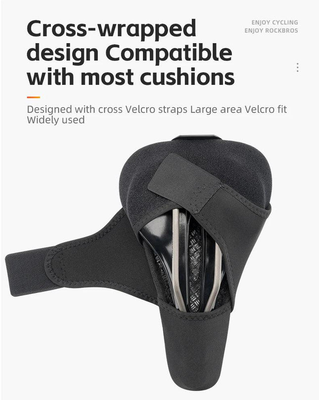 ROCKBROS Bicycle Saddle Cover Liquid Silicone Gel Breathable Seat Soft Thickened MTB Shockproof Cushion Cycling Accessories