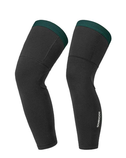 ROCKBROS Cycling Sleeve Leg Sleeve Windproof  Sports Fleece Sleeves Knee Braces Men Women Autumn Winter Warmth Cycling Equipment