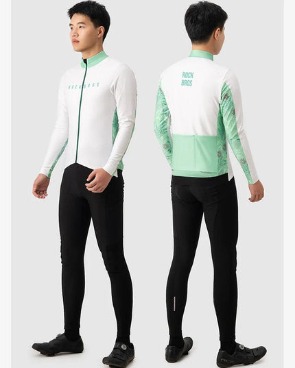 ROCKBROS Autumn Winter Cycling Jacket Fleece Bicycle Clothing for Men Women MTB Road Professional Training Jersey Warm Jacket