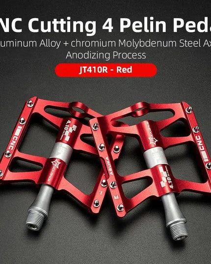 ROCKBROS Mountain Bike Bicycle Pedals Cycling Ultralight Aluminium Alloy 4 Bearings MTB Pedals Bicicleta Bike Pedals Flat BMX