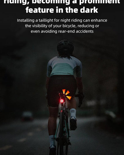 ROCKBROS Bike Light Waterproof Type-C Rechargeable Bicycle Headlight 200M Range Flashlight With Tail light Cycling Accessory