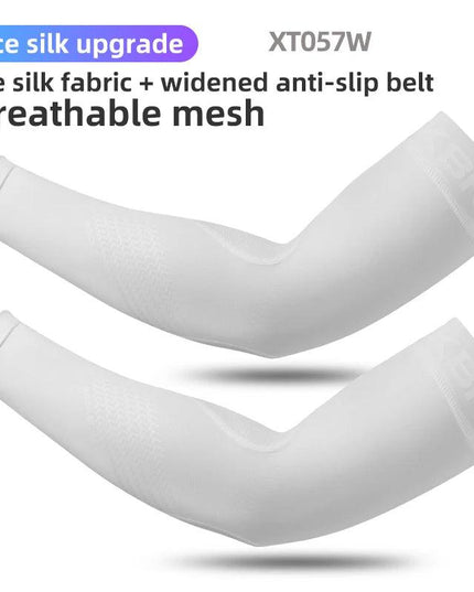 ROCKBROS Ice Fabric Running Camping Arm Warmers Basketball Sleeve Running Arm Sleeve Cycling Sleeves Summer Sports Safety Gear