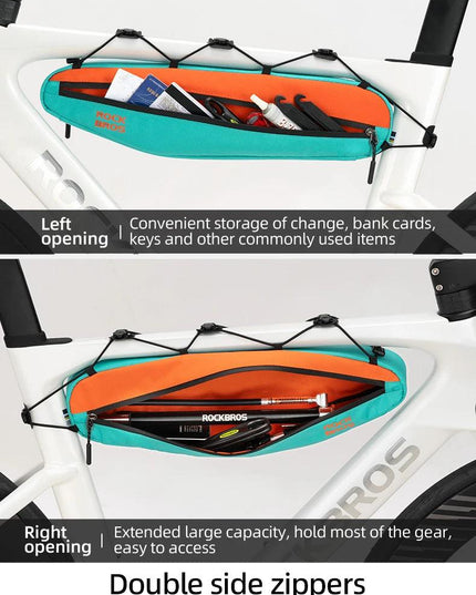 ROCKBROS Bicycle Triangle Bag Cycling Frame Front Tube Bag Pannier Extended Large Capacity Dirt-resistant  Bike Accessories