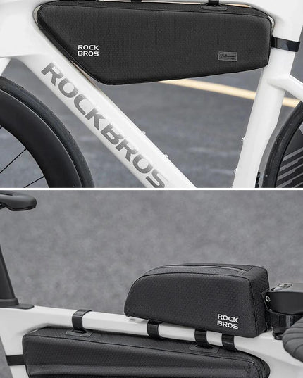 ROCKBROS Bicycle Bag Rainproof Cycling Top Tube Frame Bag Reflective Large Capacity MTB Road Bike  Pannier Bag Wear-resistant