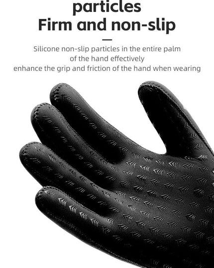 ROCKBROS Winter Warm Gloves Windproof Waterproof Bicycle Sports Mitten Warm Fleece Gloves Non-slip Motorcycle Ski Riding Gloves
