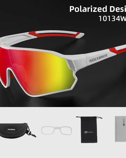 ROCKBROS Polarized Glasses UV400 Sunglasses Sport Protection Glasses Bicycle Eyewear Outdoor Hiking Camping Golf Cycling Goggles