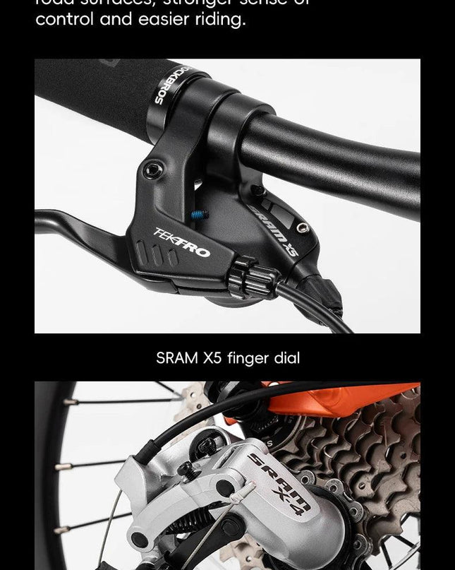 ROCKBROS Bike 16 inch with SRAM X4/X5-speed Aluminium Alloy Frame Adult Folding Bike Adjustable 9-Speed 11-32T Cassette Bike