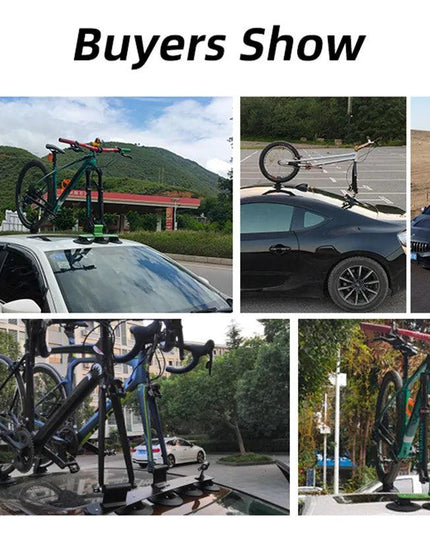 ROCKBROS Bike Bicycle Rack Suction Roof-Top Bike Car Racks Carrier Quick Install Bike Roof Rack MTB Mountain Road Bike Accessory