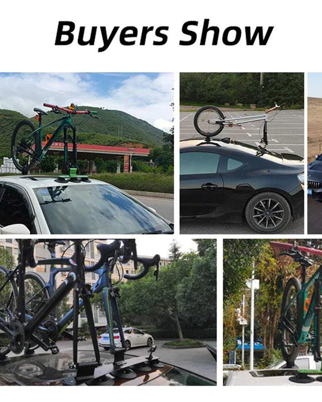 ROCKBROS Bike Bicycle Rack Suction Roof-Top Bike Car Racks Carrier Quick Install Bike Roof Rack MTB Mountain Road Bike Accessory
