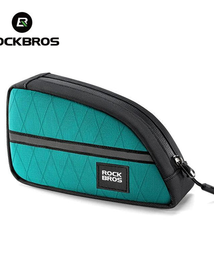 ROCKBROS Bicycle Bag Ultralight Top Front Tube Frame Triangle Bag for Brompton Bike 0.8L Lengthened Design Bike Bag Accessories