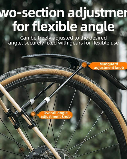 ROCKBROS Bicycle Mudguard Bike Fender PP Soft Plastic Mudguard Strong Toughness Road Suitable For Bicycle Protector Accessories
