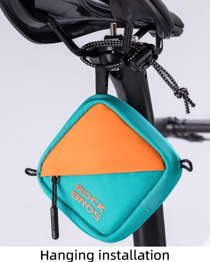 ROCKBROS Bicycle Saddle Bag Shoulder Bag Polyester Bike Tailbag Storage Seat Pouch Bag Outdoor Reflective Crossbody Bags