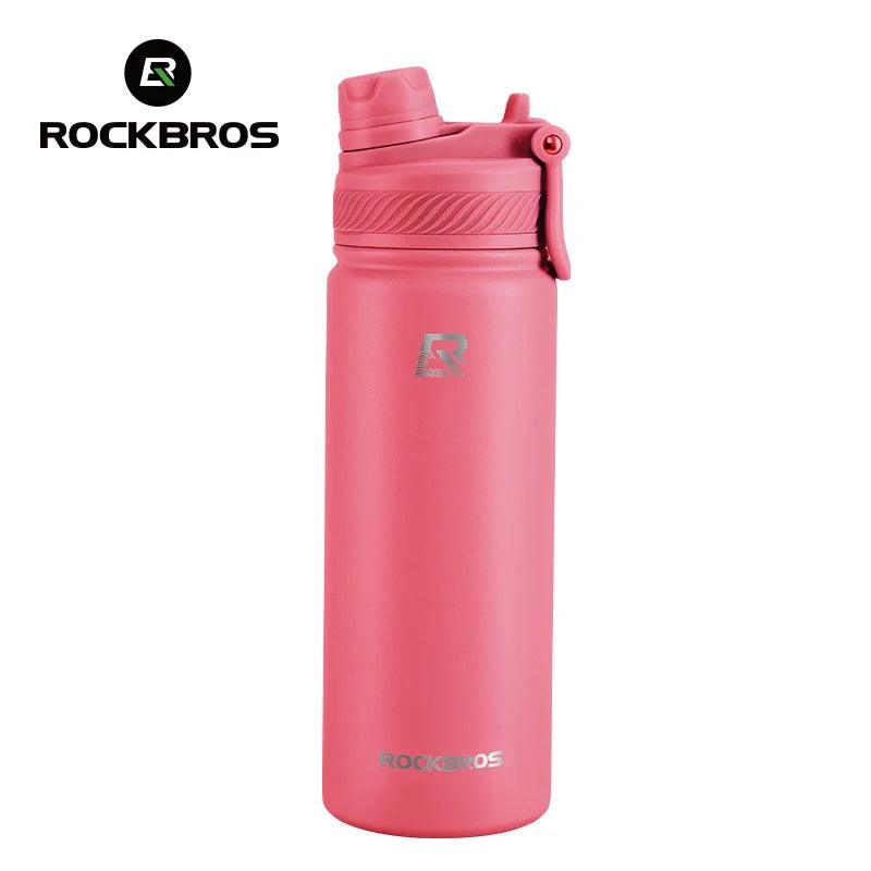 ROCKBROS 1L Thermal Water Bottle Sports Water Bottle Non Slip 304 Stainless Steel Cold And Hot Thermo Cup Cycling Hiking Equip