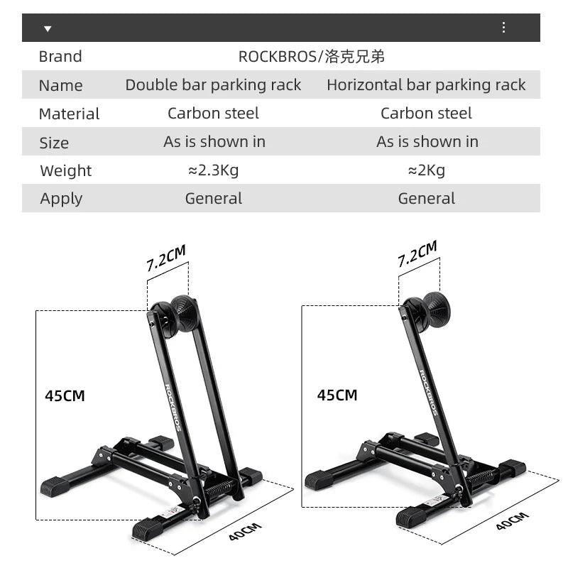 ROCKBROS Bicycle Stand Racks Storage Indoor Floor Bike Parking Stand Road MTB Cycling Support Holder Rack Bike Accessories