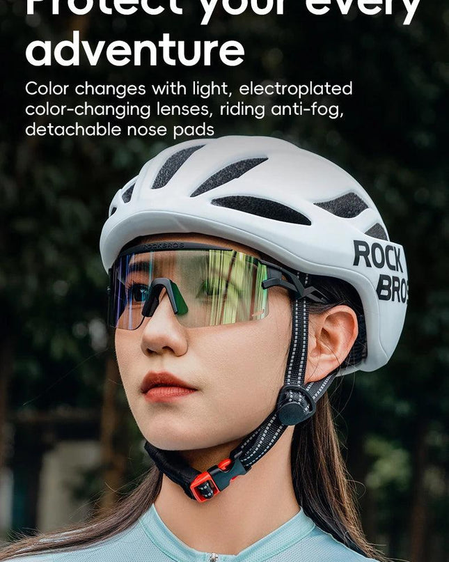 ROCKBROS New Cycling Glasses Ultralight Photochromic Anti-Fog Cycling Sunglasses MTB Road Outdoor Sports UV Protection Goggles ﻿
