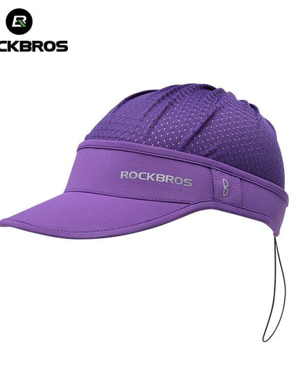 ROCKBROS Refreshing Summer Sun Protection Cap Two Ways to Wear Breathable Quick-Drying Suitable for Helmet Unisex Size Sport Hat