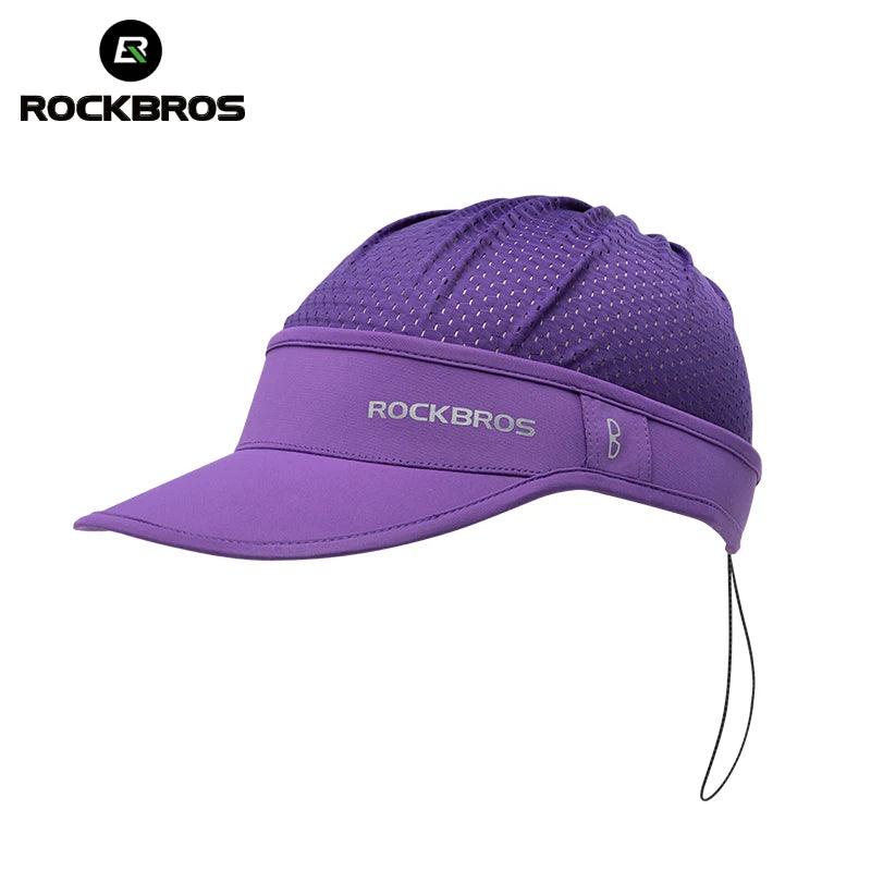 ROCKBROS Refreshing Summer Sun Protection Cap Two Ways to Wear Breathable Quick-Drying Suitable for Helmet Unisex Size Sport Hat