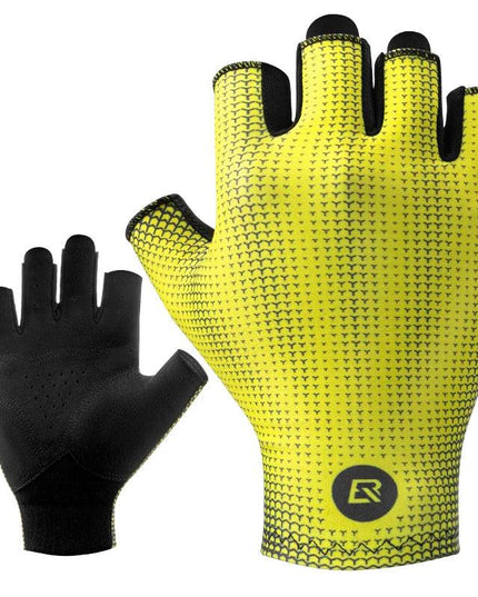 ROCKBROS Summer Cycling Gloves Half Finger Bicycle Gloves Mtb Road Breathable Bike Gloves High Elasticity Short Finger Gloves