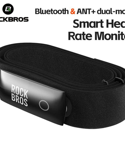 ROCKBROS H828 Heart Rate Sensor Bluetooth 4.0 ANT+ Upgrade 50H Battery Life Waterproof For Garmin Wahoo GPSPORT Bike Computer