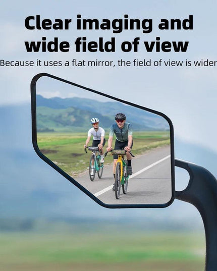 ROCKBROS Bicycle Mirrors MTB Bike HD Grip Plug In Bicycle Rearview Mirror 360° Adjustable Rotating Plane Mirror Bike Accessories