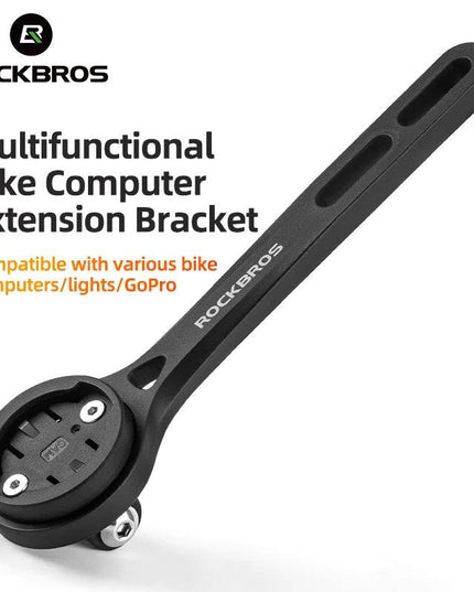 ROCKBROS Nylon Bicycle Speedometer Holder Integrated Handlebar Mount for Gopro Mount Bike Computer Stopwatch Light Mount