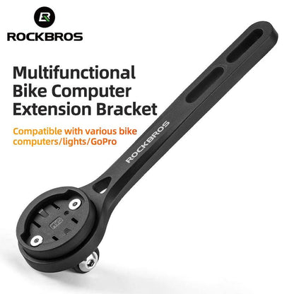 ROCKBROS Nylon Bicycle Speedometer Holder Integrated Handlebar Mount for Gopro Mount Bike Computer Stopwatch Light Mount