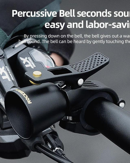 ROCKBROS Bicycle Brass Bell Cover Nylon Stainless Steel Screw High Decibel Clear Ring MTB Road Bike Retro Bell Bike Accessories