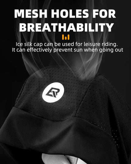 ROCKBROS Bicycle Caps Sunscreen Helmet Liner Outdoor Breathable Brimless Caps Quick-Dry Anti-UV Motorcycle Hat Riding Unisex Cap
