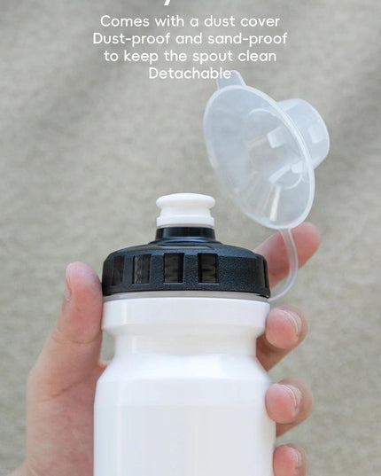 ROCKBROS Bicycle Water Bottle With Dust Cover 600ml PP5 MTB Road Bike Leak-proof Bottle Outdoor Travel Portable Sports Cup