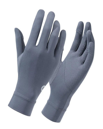 ROCKBROS Fishing Gloves Sunscreen Anti UV Gloves Outdoor Breathable Driving Gloves Non-Slip Summer UPF50+ Cycling Gloves Thin