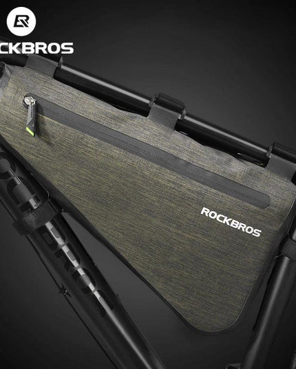 ROCKBROS Rainproof Bike Bag Large Capacity MTB Road Frame Bag Triangle Pouch Waterproof Caulking Bicycle Bag Pannier Accessories