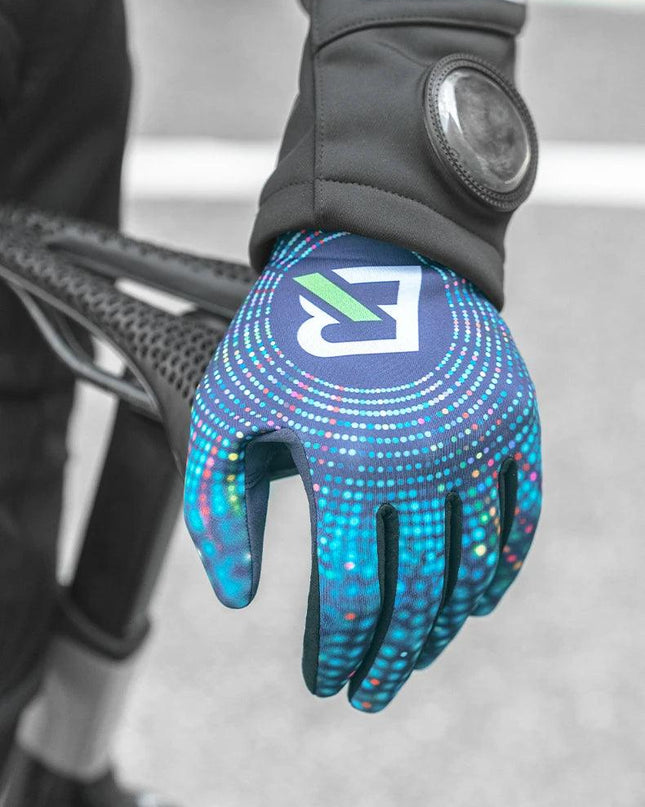 ROCKBROS Cycling Gloves Winter Warm Fleece Long Finger Gloves Mountain Road Cycling Gloves Full Finger Lengthened Wrist Guards