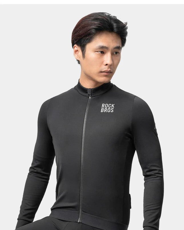 ROCKBROS Winter Cycling Jacket Fleece Warm Winter Thickened Long Sleeved Trousers Suit Cycling Outdoor Sportswear Ciclismo
