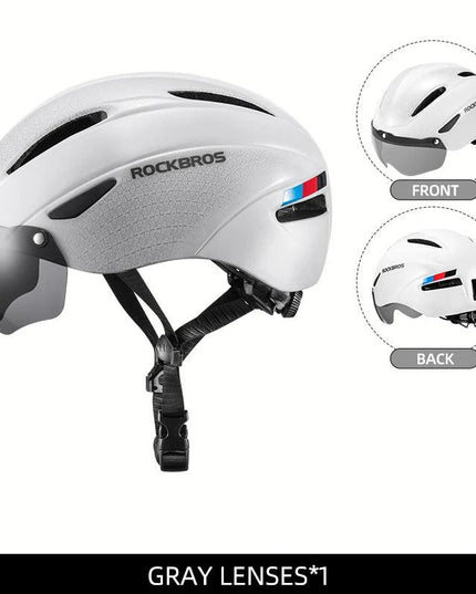 ROCKBROS Bicycle Helmet Cycling LED Light Rechargeable Cycling Helmet Mountain Road Bike Helmet Sport Safe Hat For Man