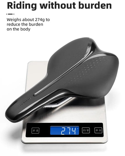 ROCKBROS Ultralight Bicycle Saddle Hollow Breathable Shock-Absorption Nylon MTB Road Bicycle Saddle Chrome Molybdenum Steel Seat
