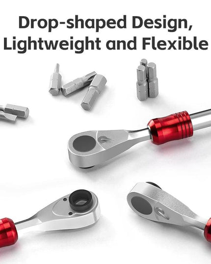 ROCKBROS Bicycle Repair Tool Kits 72 Tooth Ratchet Wrench Set Torque Screwdriver Motorcycle Repair Kit Portable Maintenance Tool
