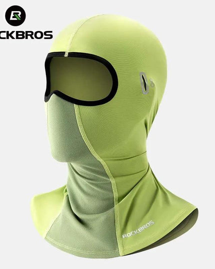 ROCKBROS UV Protection Face Cover Summer Cool Balaclava Ice Silk Anti-UV Cycling Full Face Cap Riding Headgear Masks Breathable