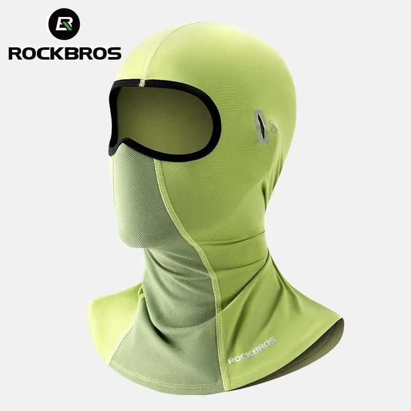 ROCKBROS UV Protection Face Cover Summer Cool Balaclava Ice Silk Anti-UV Cycling Full Face Cap Riding Headgear Masks Breathable