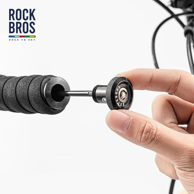 ROCKBROS ROAD TO SKY Concealed Handle Cable Lock Portable Anti-Theft Steel Bicycle Security Lock Equipment Bike Accessories