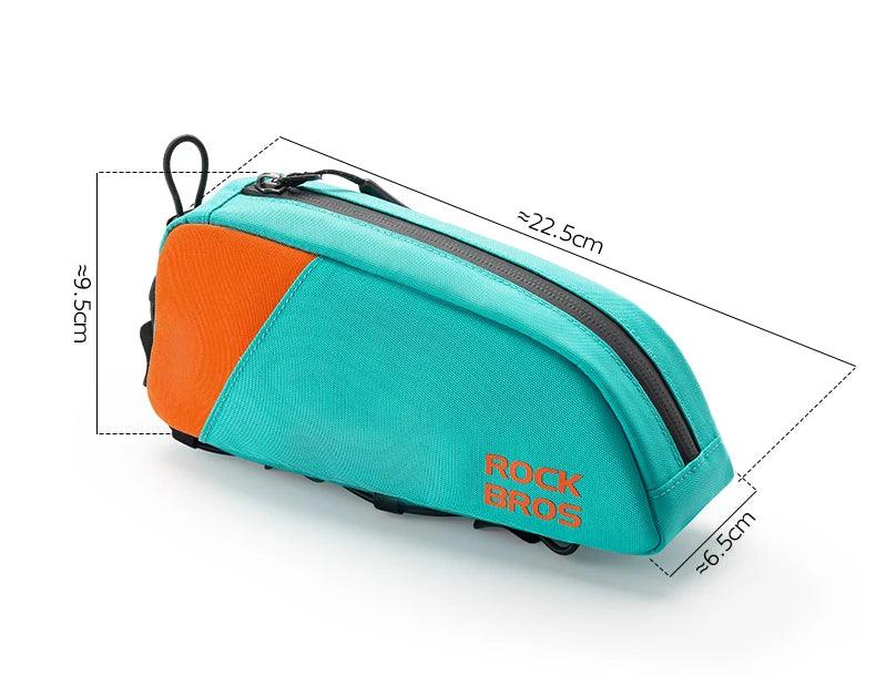 ROCKBROS Bicycle Bag Ultralight Top Front Tube Frame  Bag Large Capacity Reflective Portable Bike Bag Cycling Pannier Bag